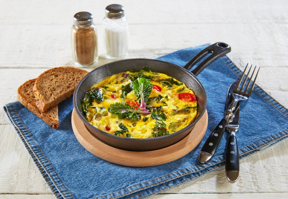 Frittata med grønnsaker og parmesan